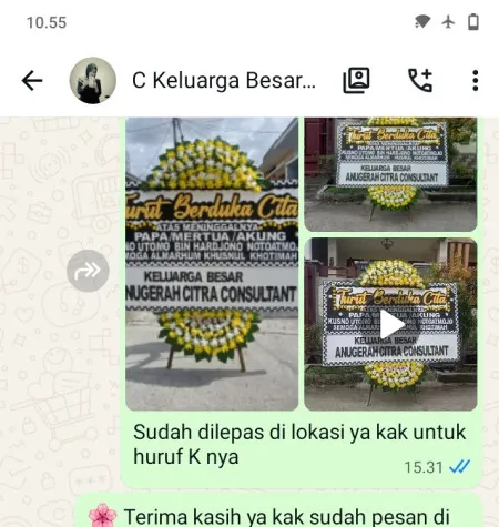 Pengiriman Papan Bunga Duka Lebak Siliwangi Coblong